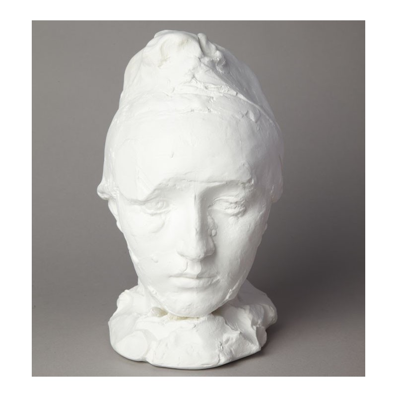 Camille Claudel au bonnet par Auguste Rodin. Reproduction de sculpture officielle du musée Rodin. Camille Claudel au bonnet par Auguste Rodin. Reproduction de sculpture officielle du musée Rodin.